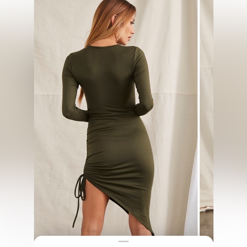 Ruched drawstring dress - Picture 4 of 5